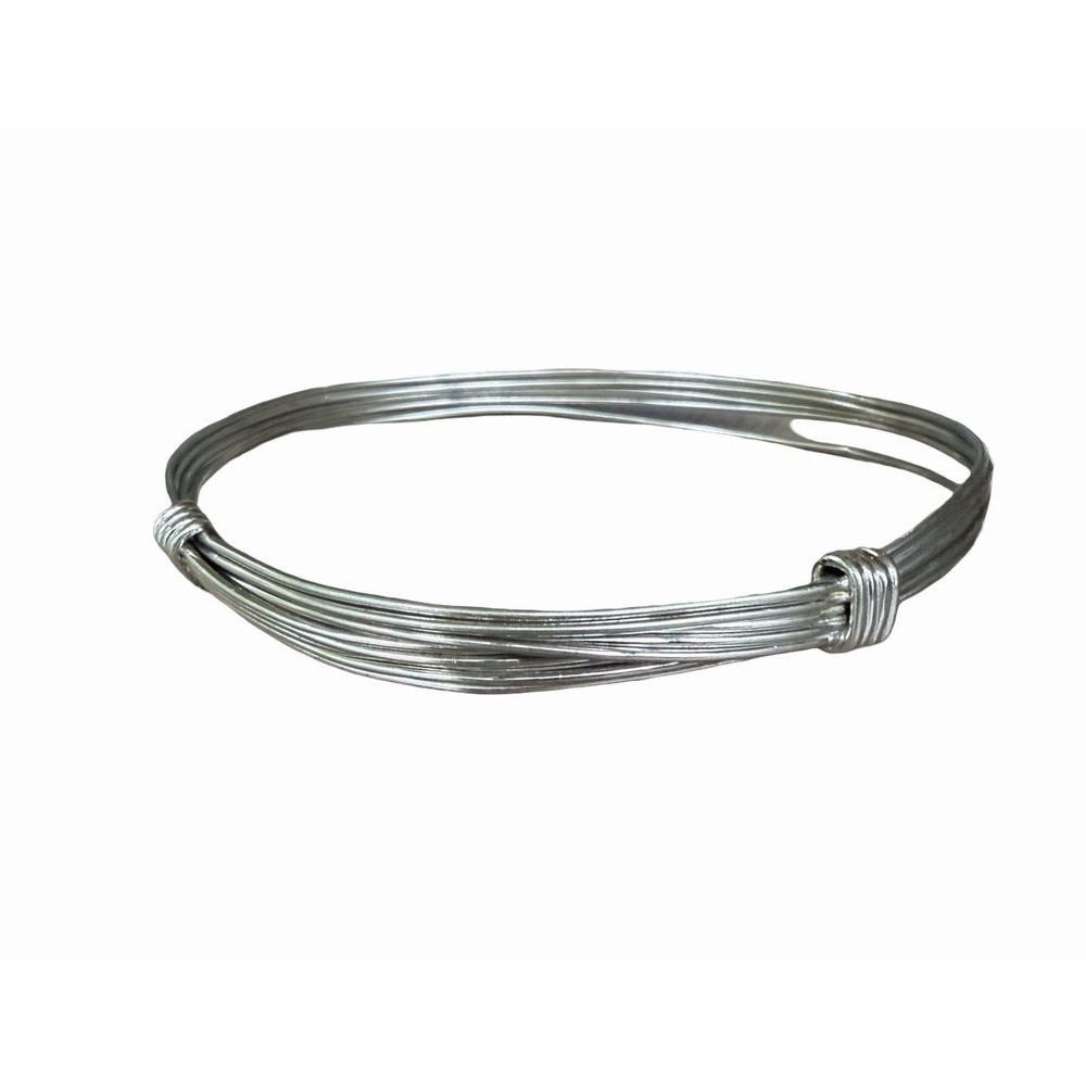 Carl Art Sterling Silver Adjustable Sliding Wire Bracelet Modernist Vintage